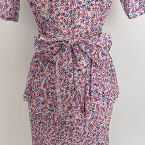 Vintage Stuart Alan Floral Midi Dress